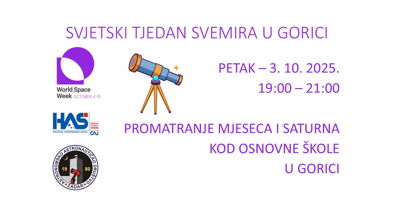 Promatranje Mjeseca i Saturna u Gorici (Sukošan)