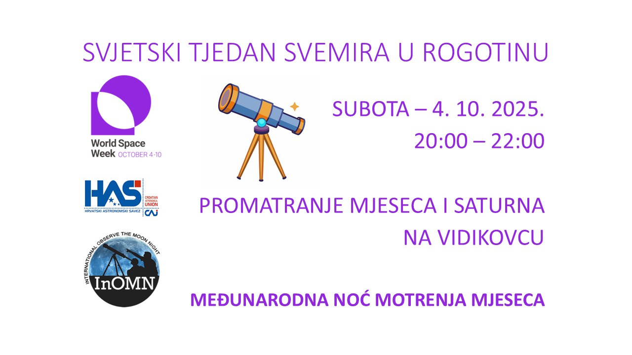 Promatranje Mjeseca i Saturna u Rogotinu